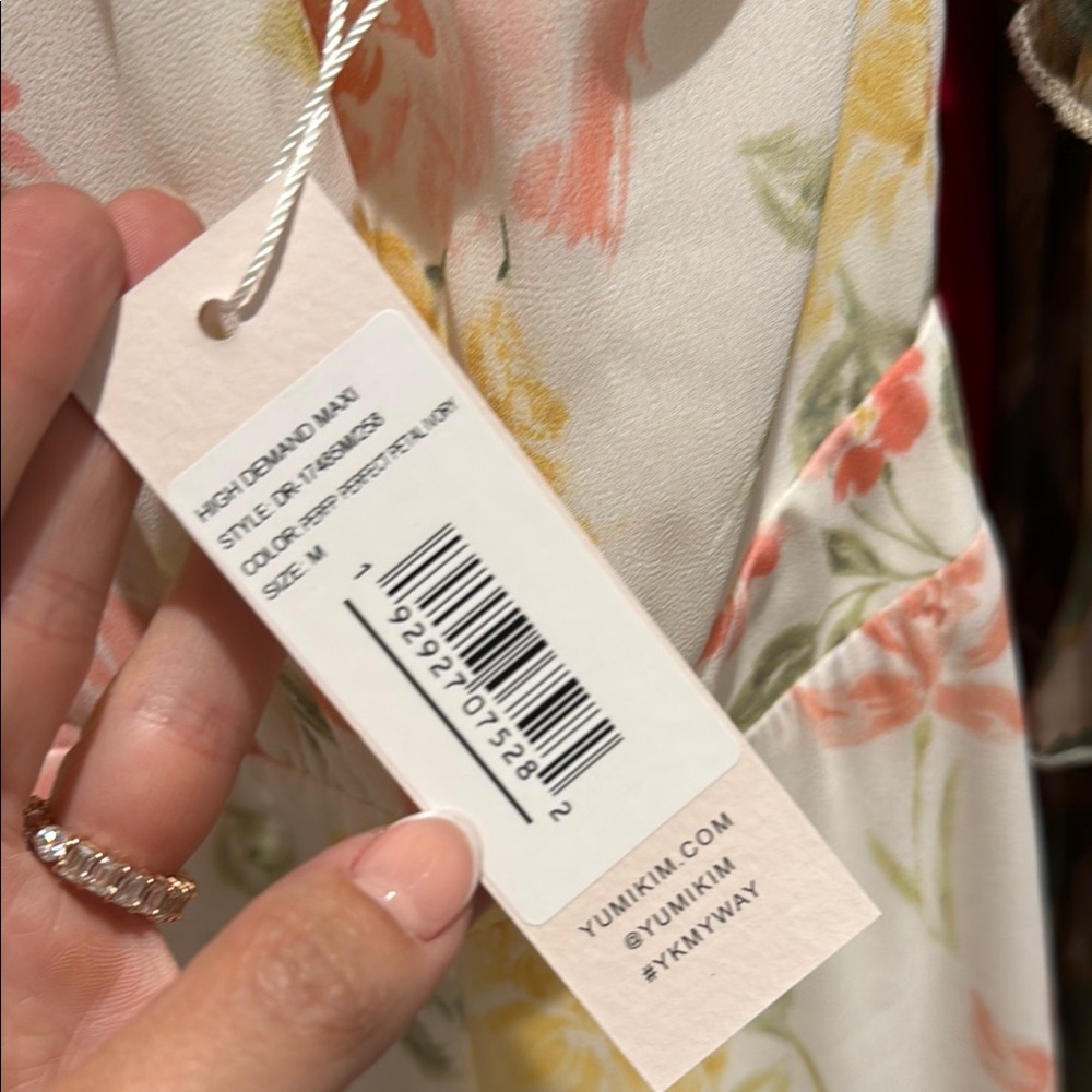 Floral Maxi Dress with Slit - Picture 4 of 4